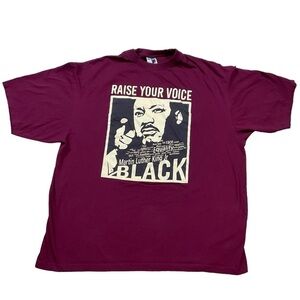 Martin Luther King Raise Your Voice Phat Doc Size 4 XL -shirt 100% cotton